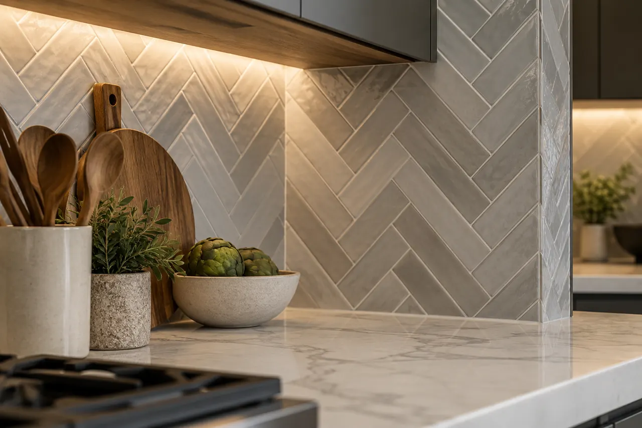 backsplash installation concept · Midlothian