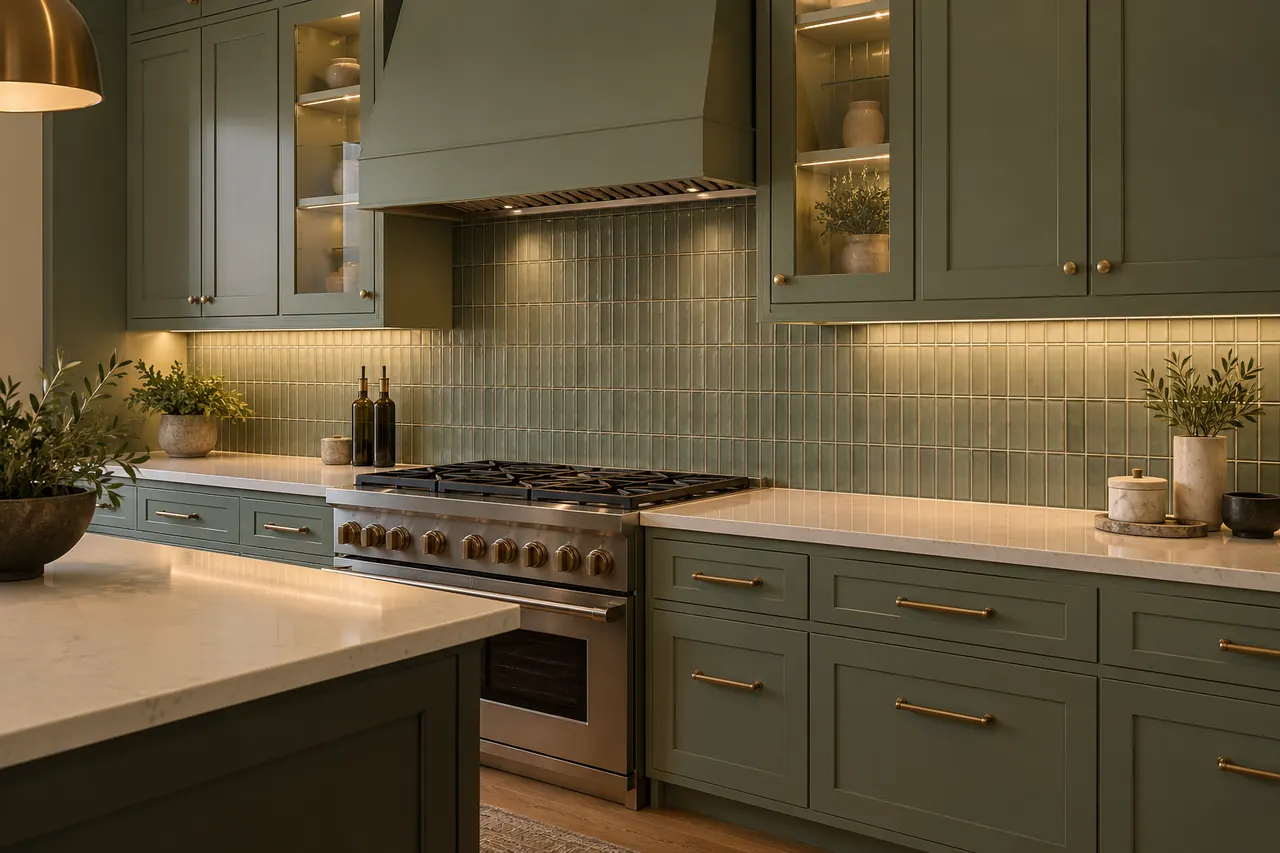 backsplash installation concept · North Richland Hills