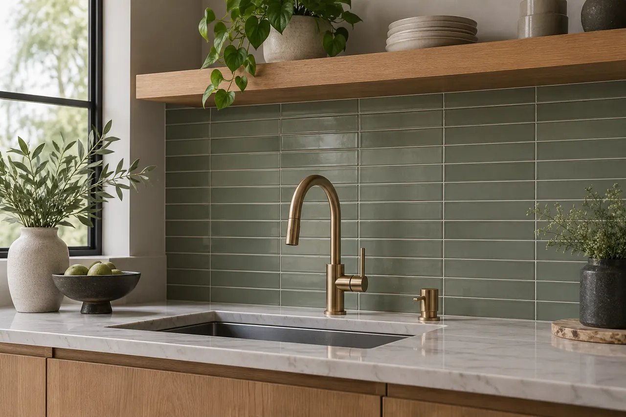 backsplash installation concept · North Richland Hills