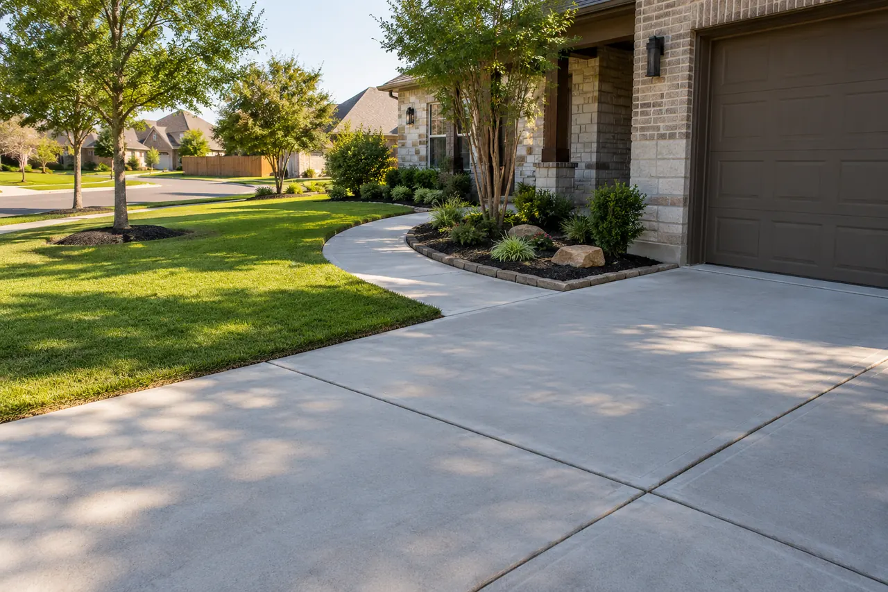 concrete driveways concept · North Richland Hills
