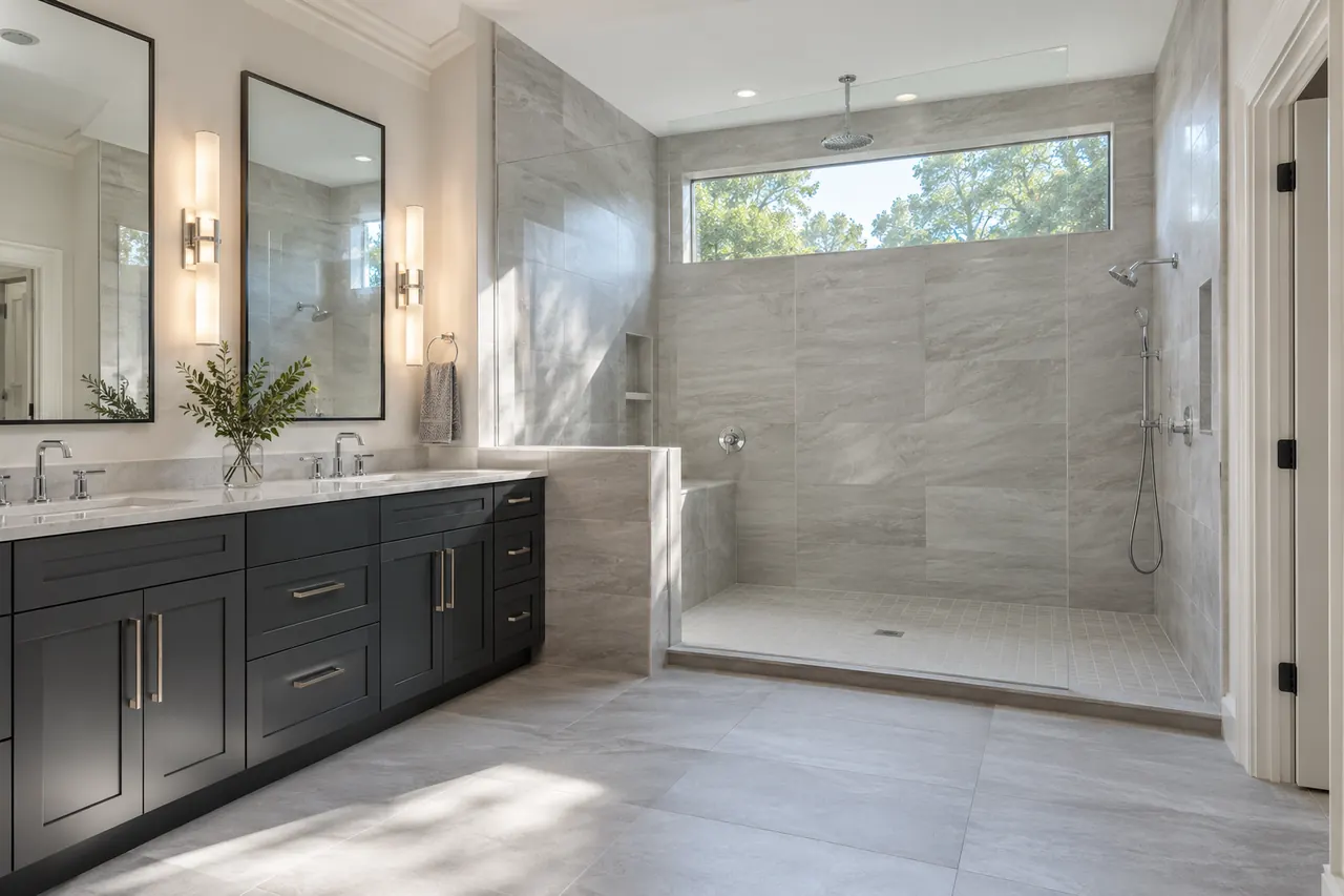 shower remodeling concept · North Richland Hills