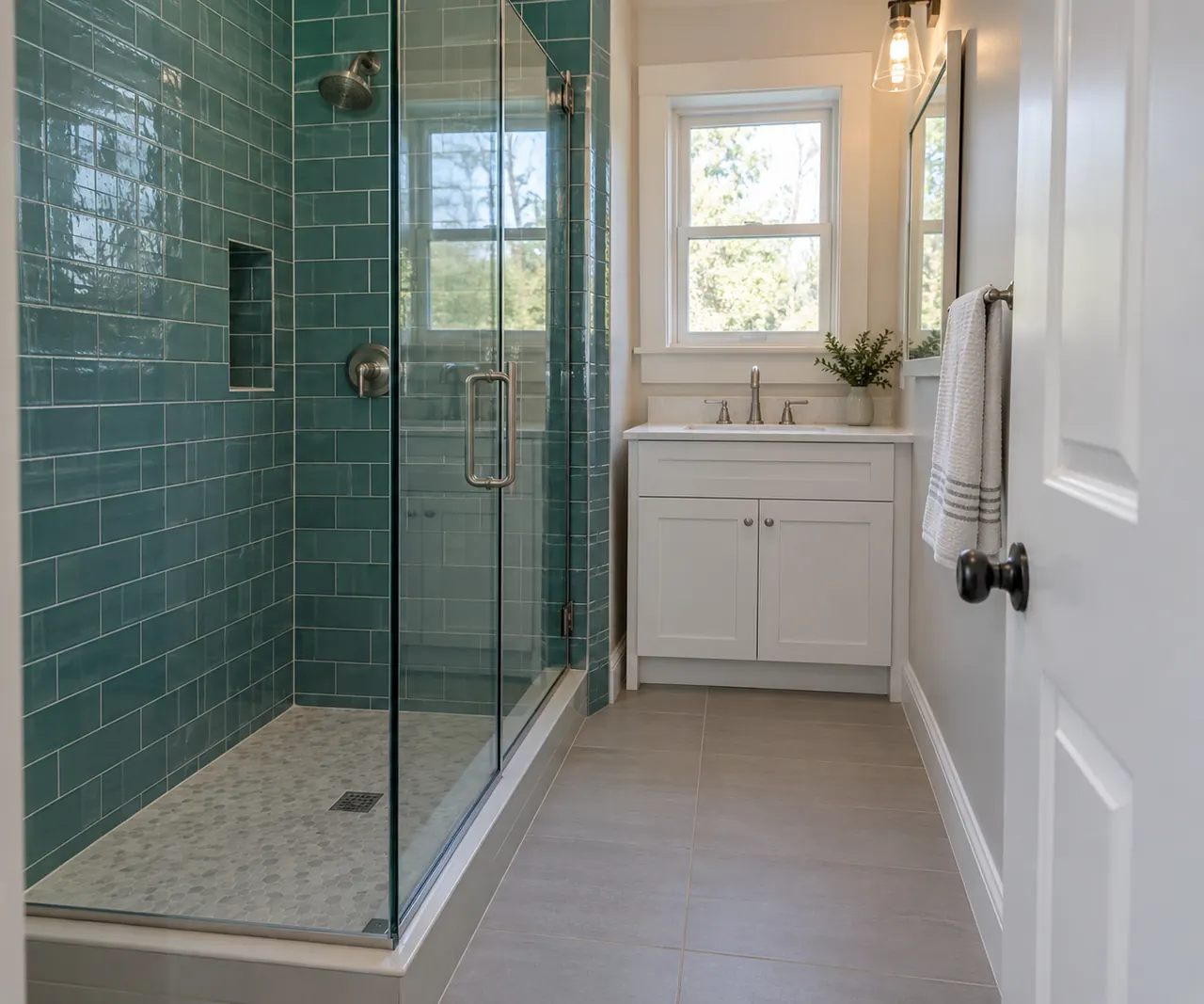 shower remodeling concept · North Richland Hills