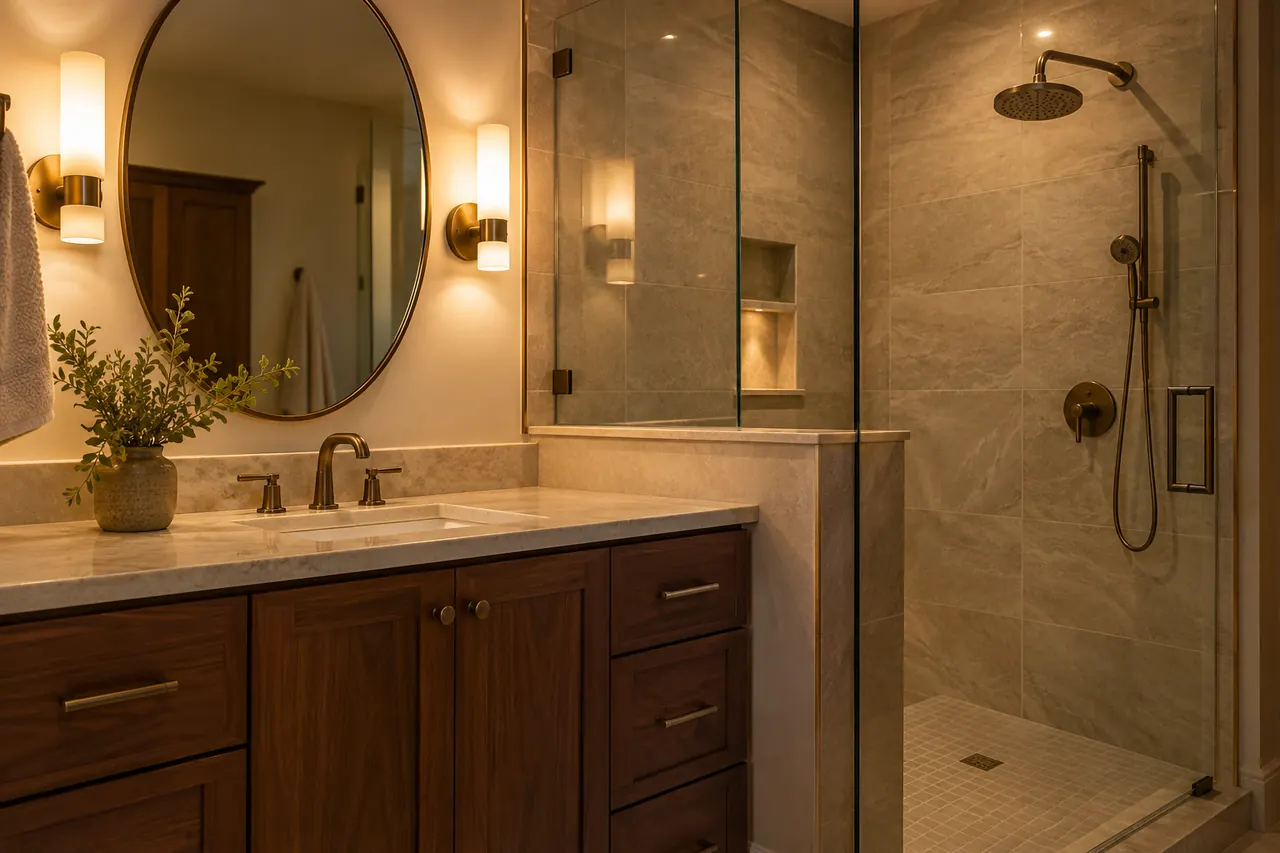 shower remodeling concept · North Richland Hills