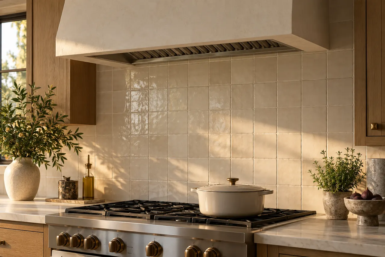 backsplash installation concept · Ovilla