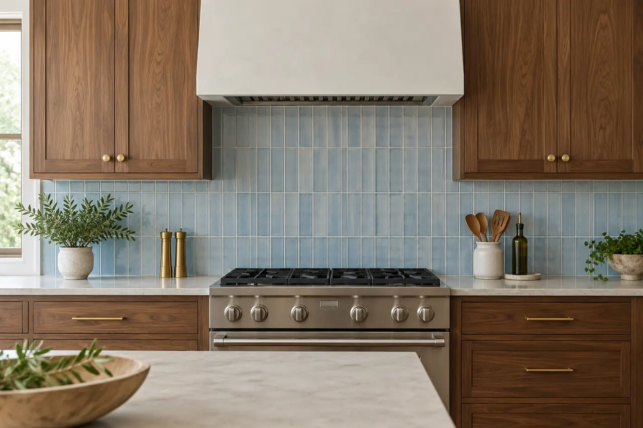 backsplash installation concept · Plano