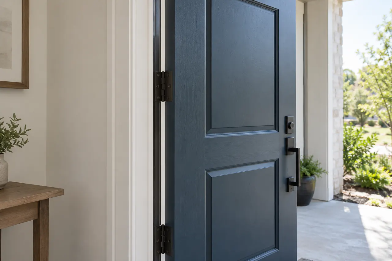 door installation concept · Plano