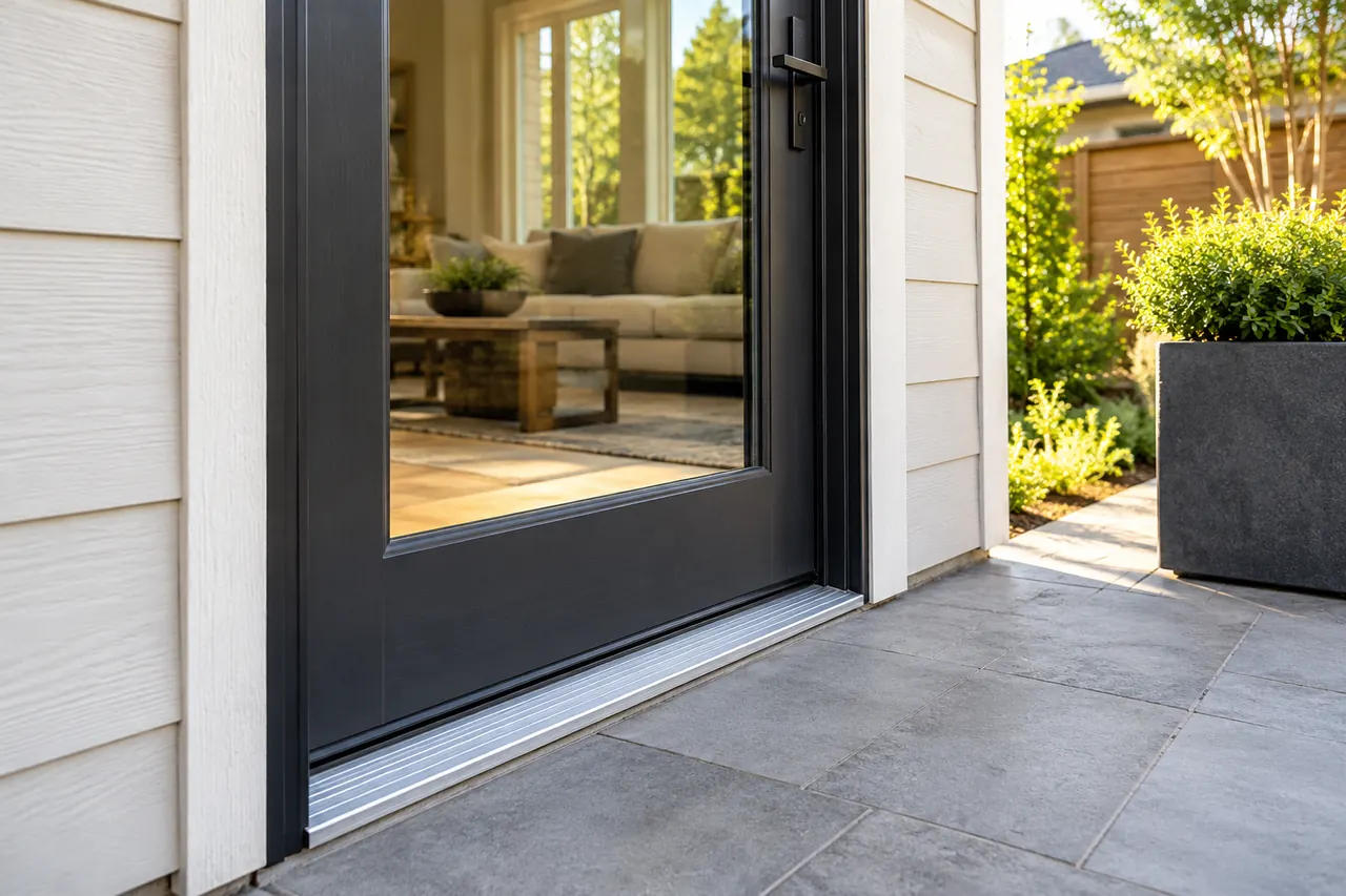 door installation concept · Plano