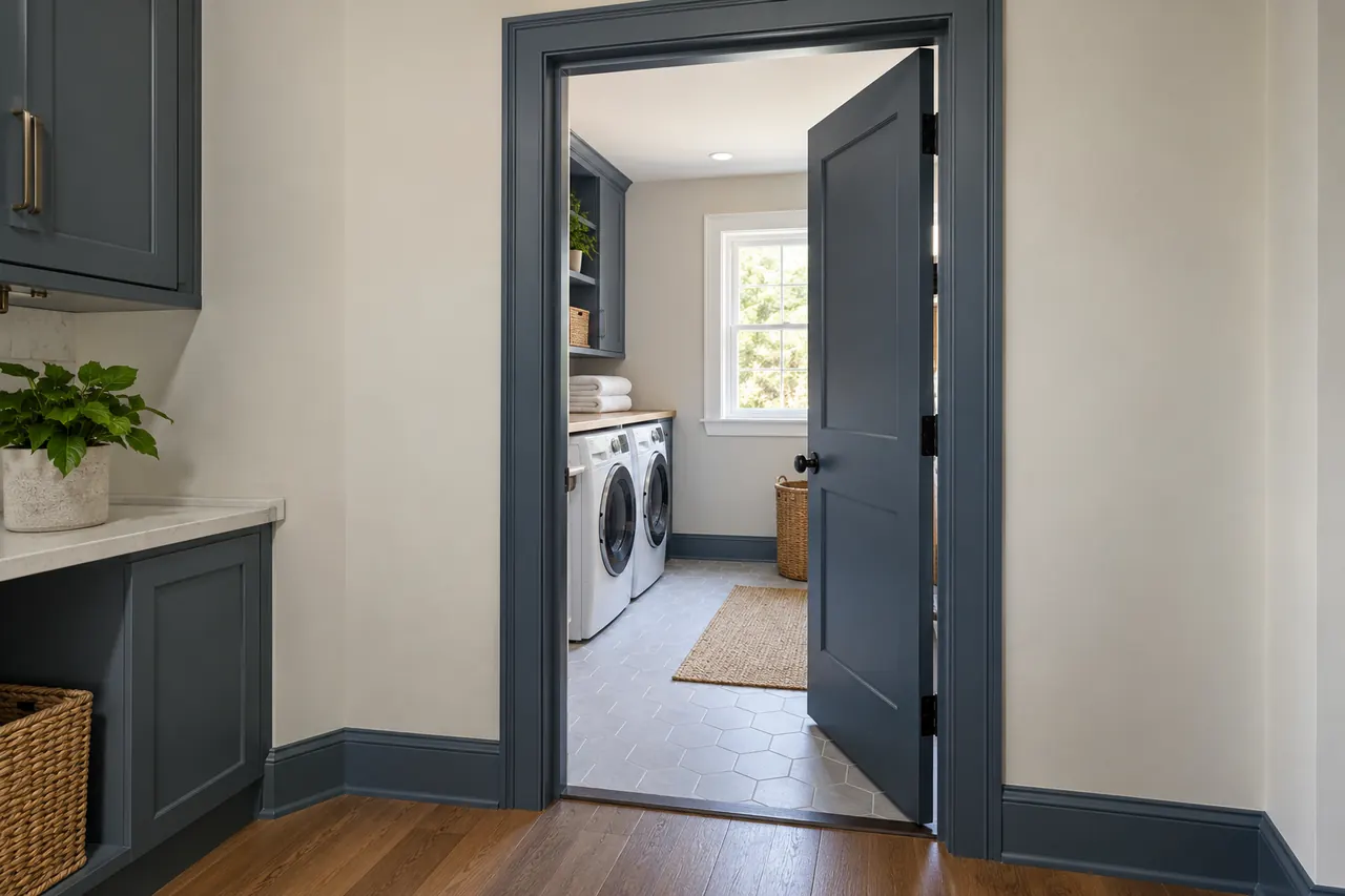 door installation concept · Plano