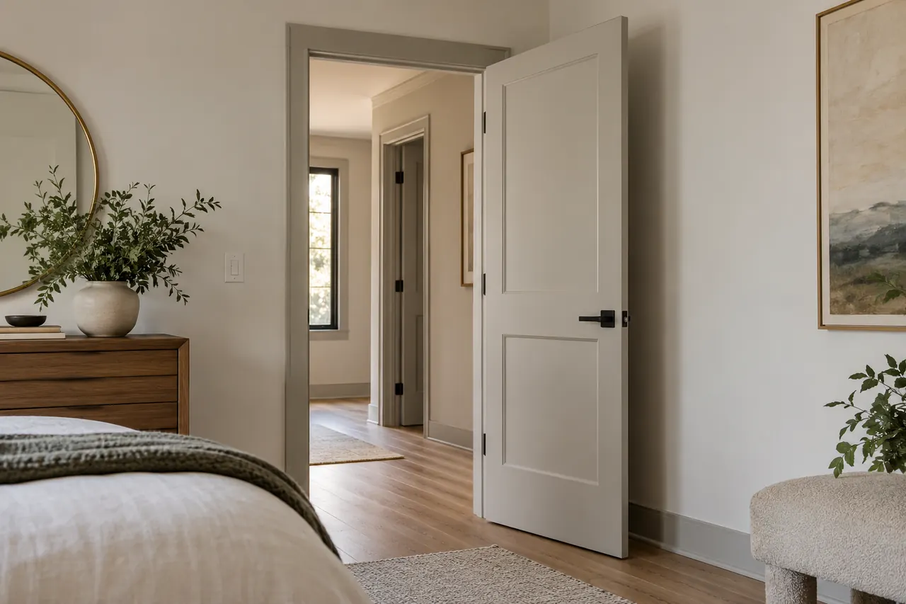 door installation concept · Plano