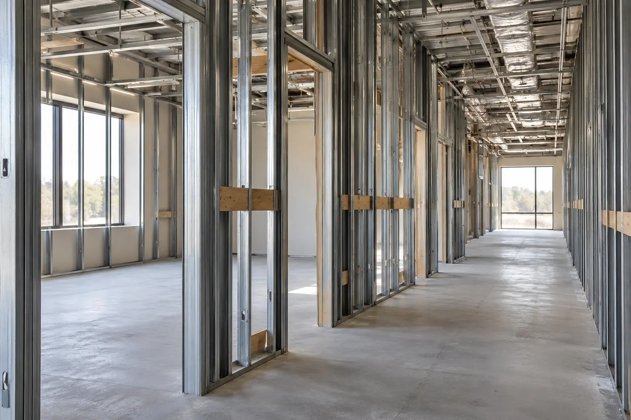 commercial construction concept · Red Oak
