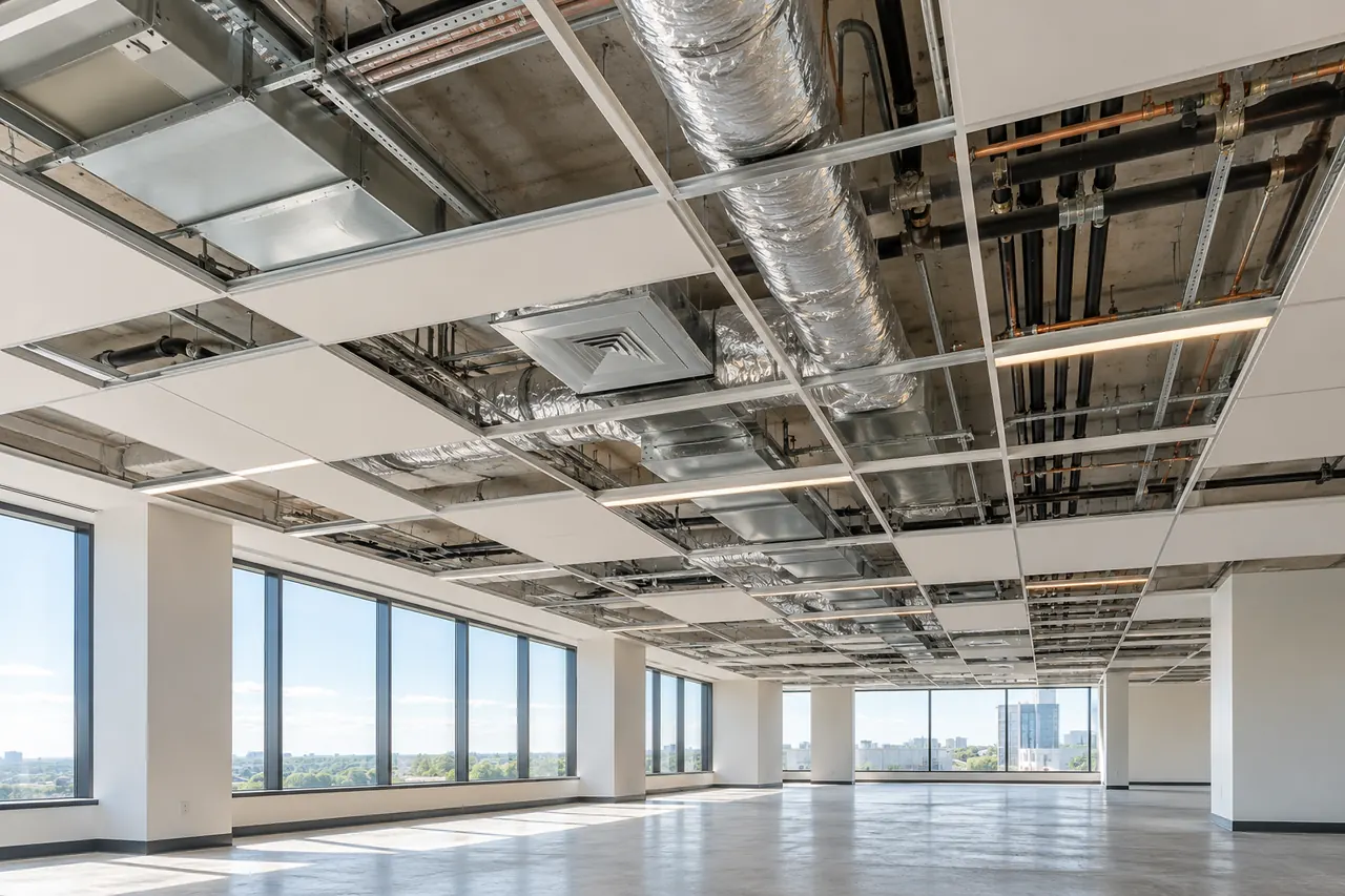 commercial construction concept · Red Oak