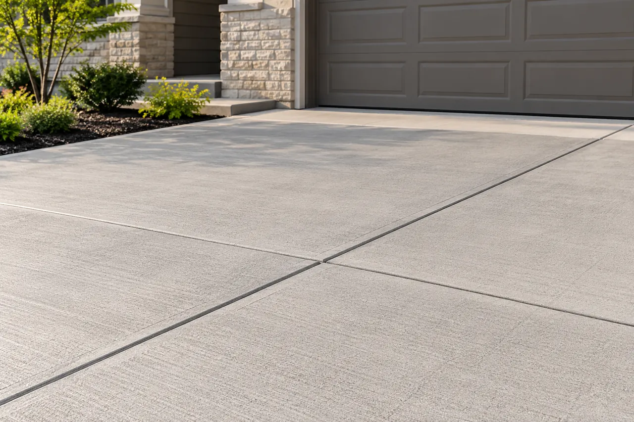 concrete driveways concept · Red Oak