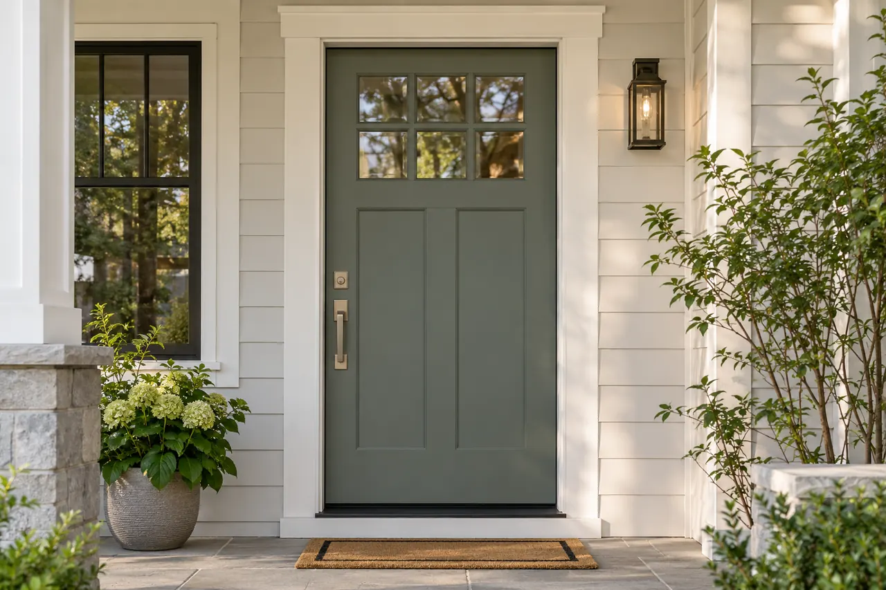 door installation concept · Red Oak