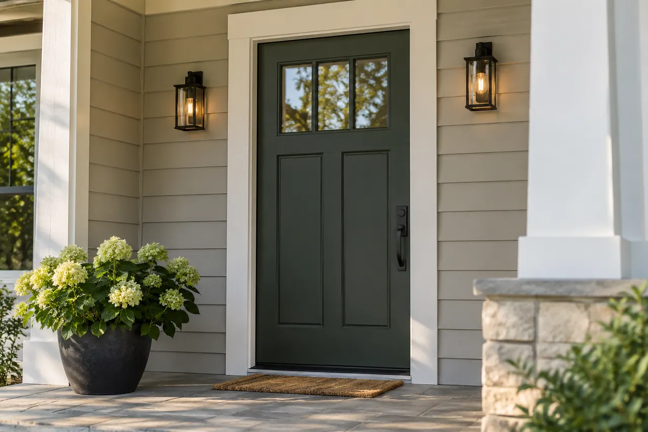 door installation concept · Red Oak
