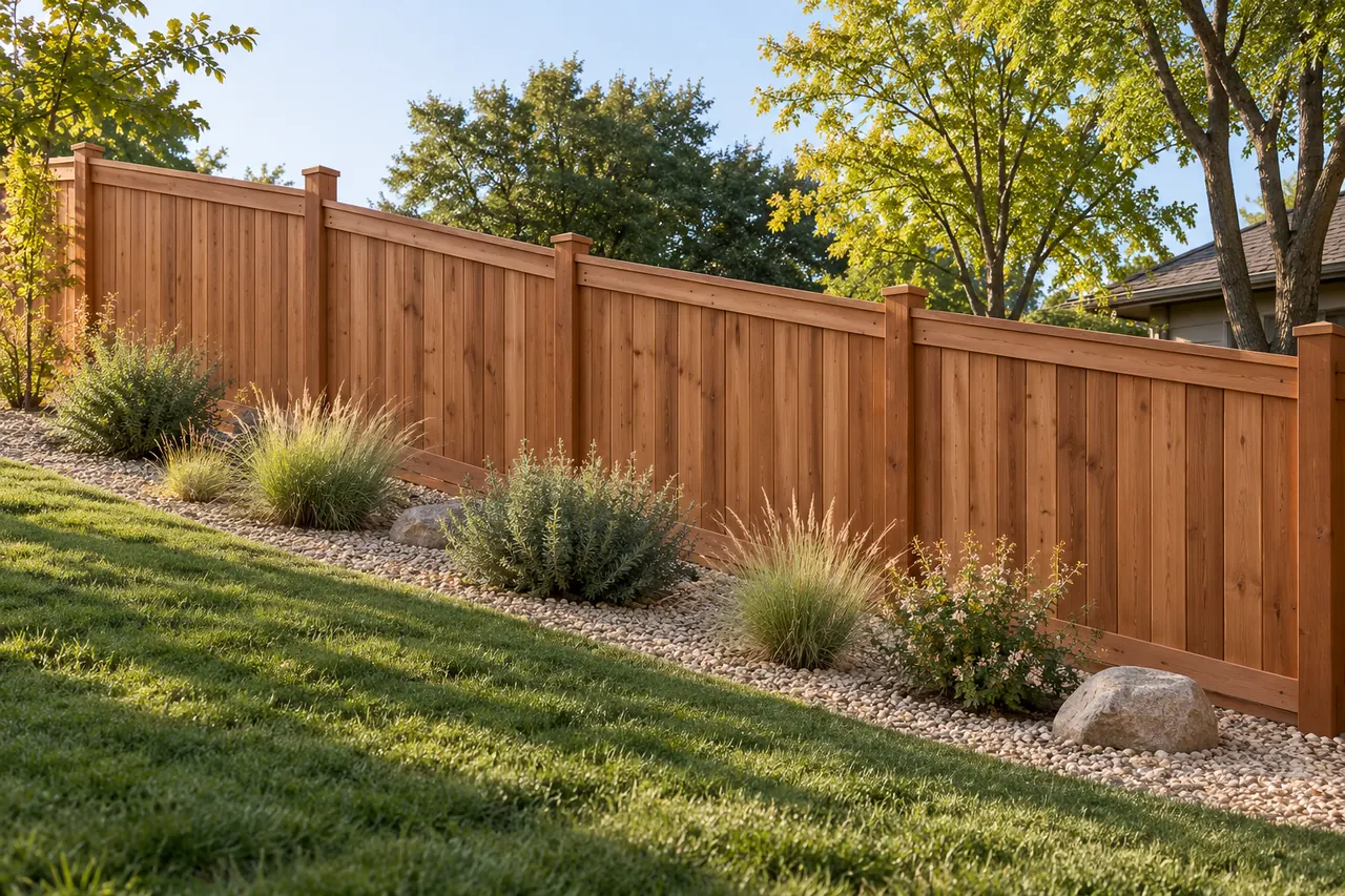 fencing concept · Red Oak