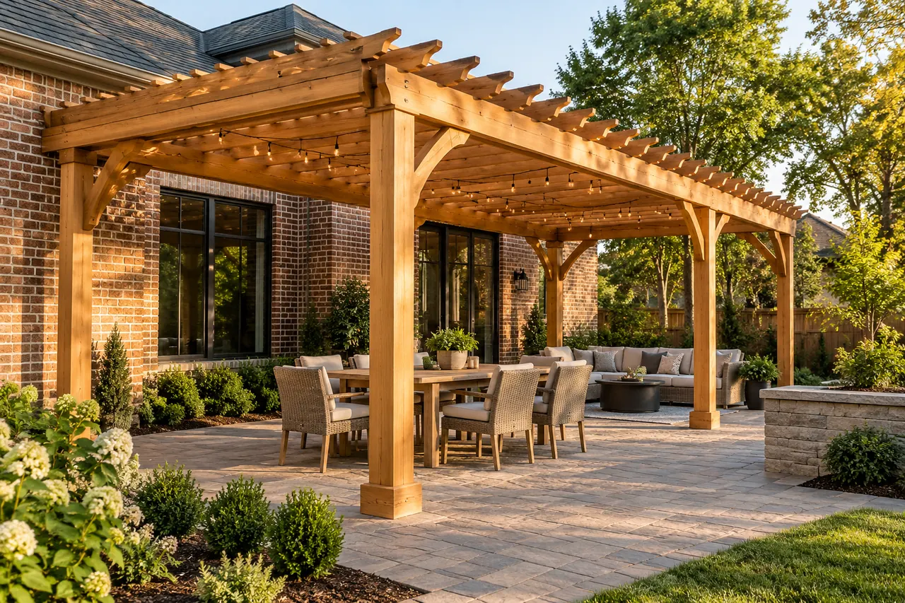 pergolas concept · Red Oak