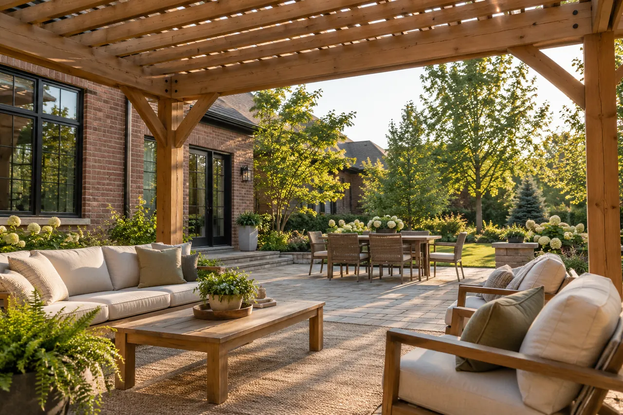 pergolas concept · Red Oak