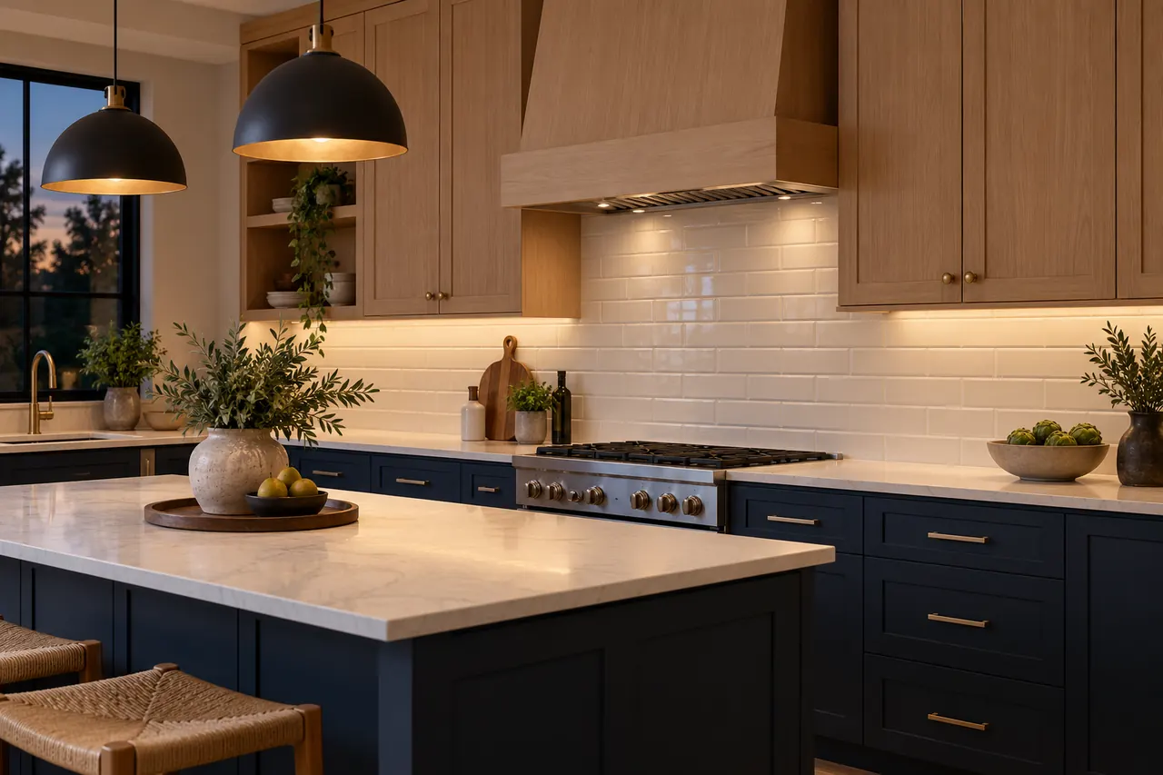 backsplash installation concept · Rockwall