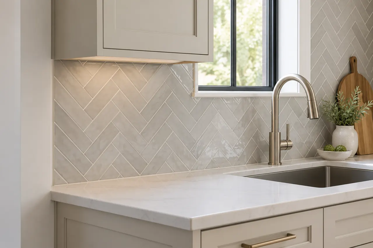 backsplash installation concept · Rockwall