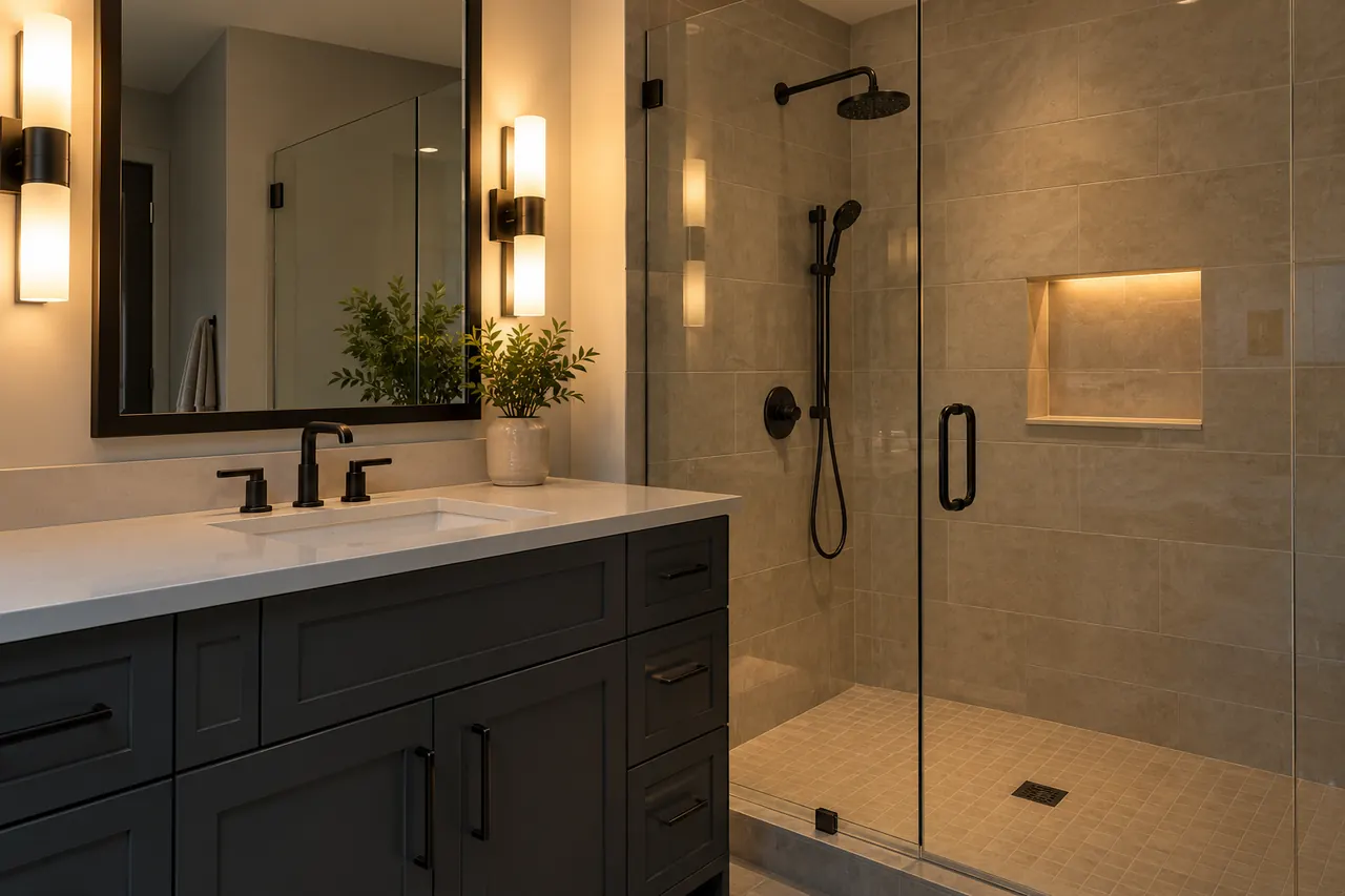 shower remodeling concept · Rockwall