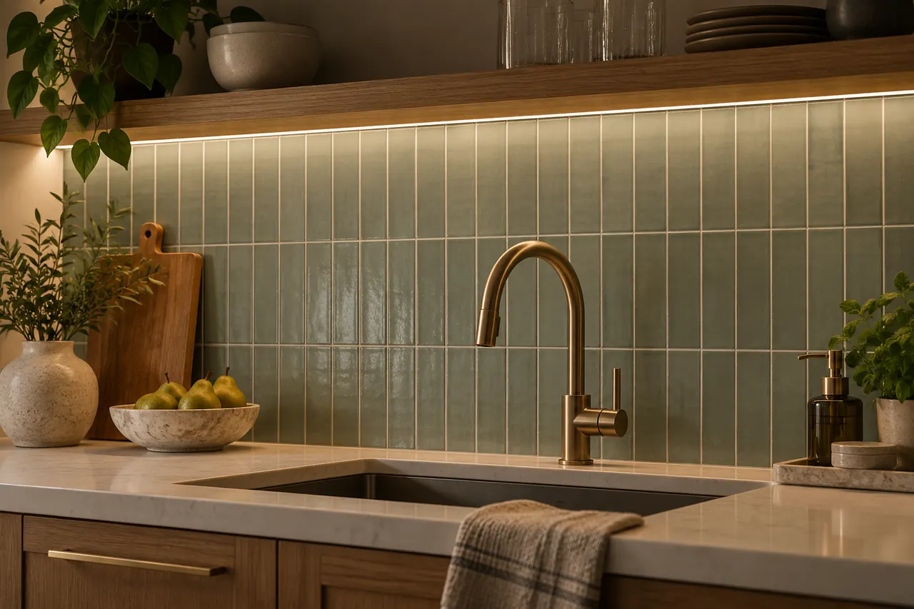 backsplash installation concept · Rowlett