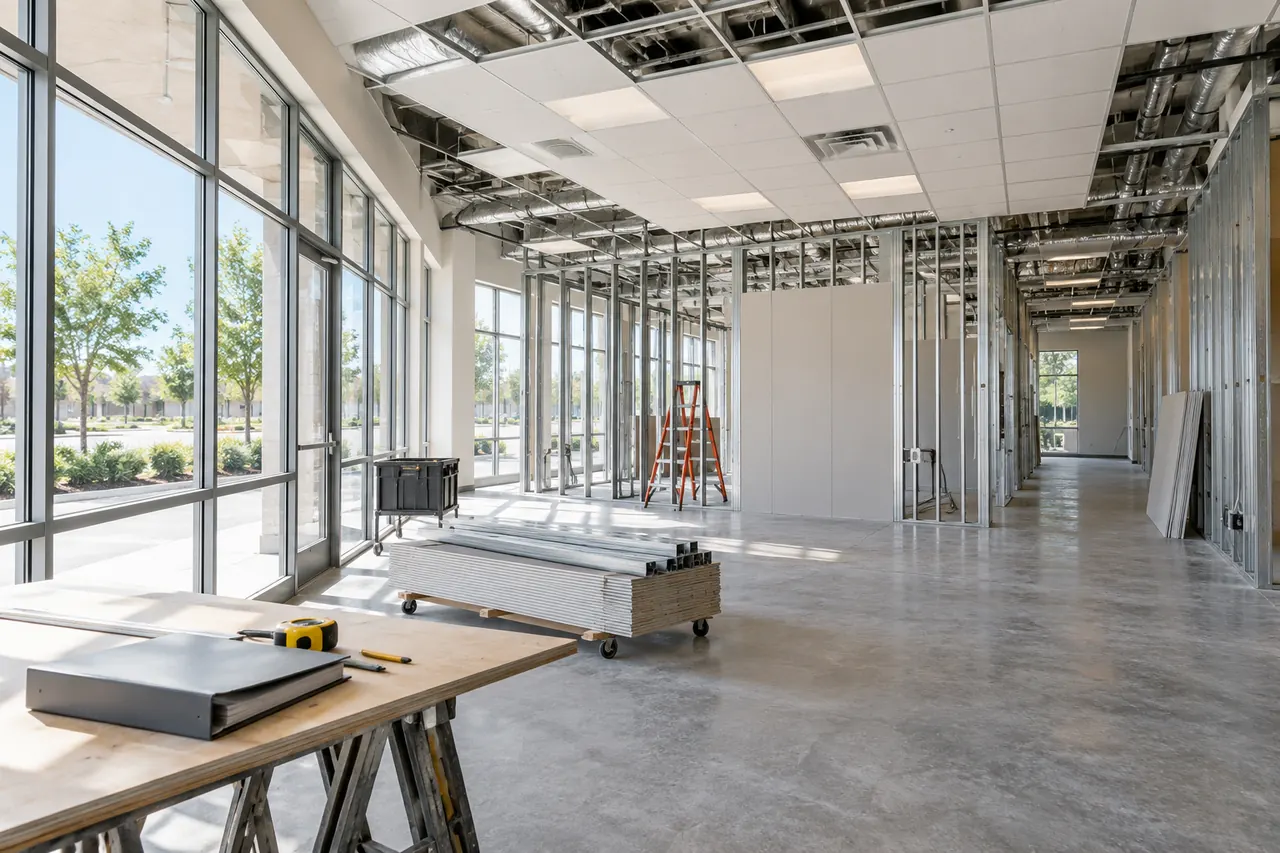 commercial construction concept · Rowlett