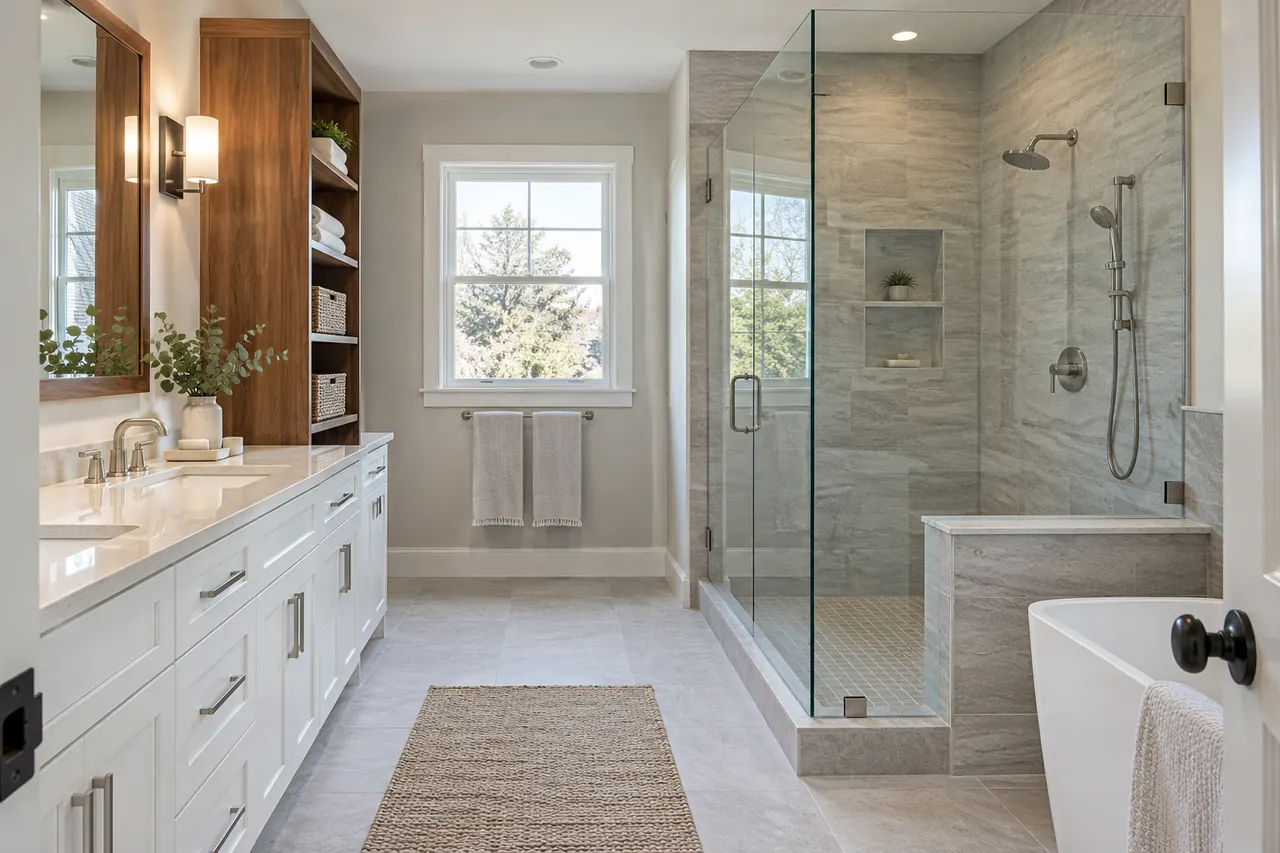 shower remodeling concept · Rowlett