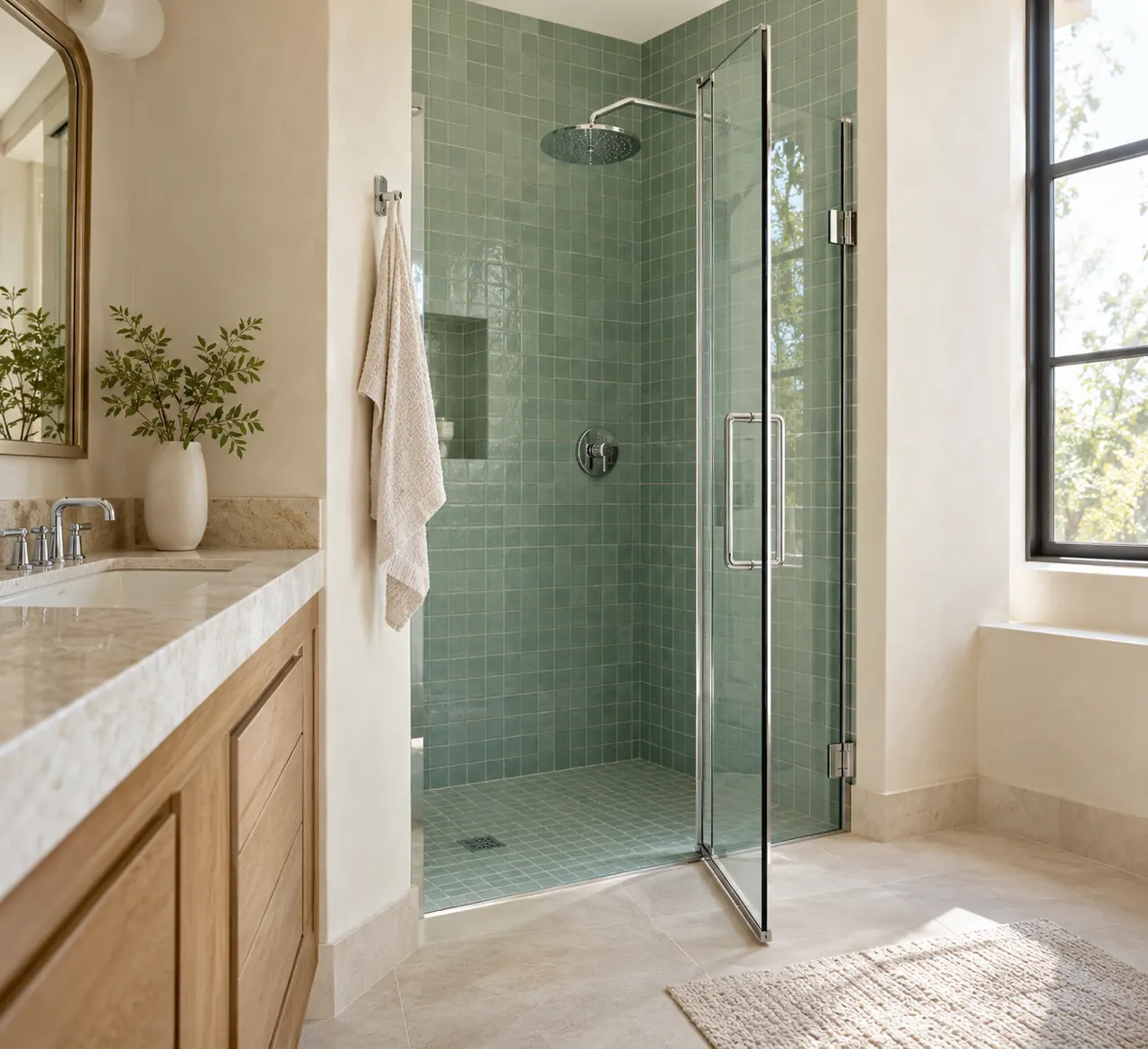 shower remodeling concept · Rowlett