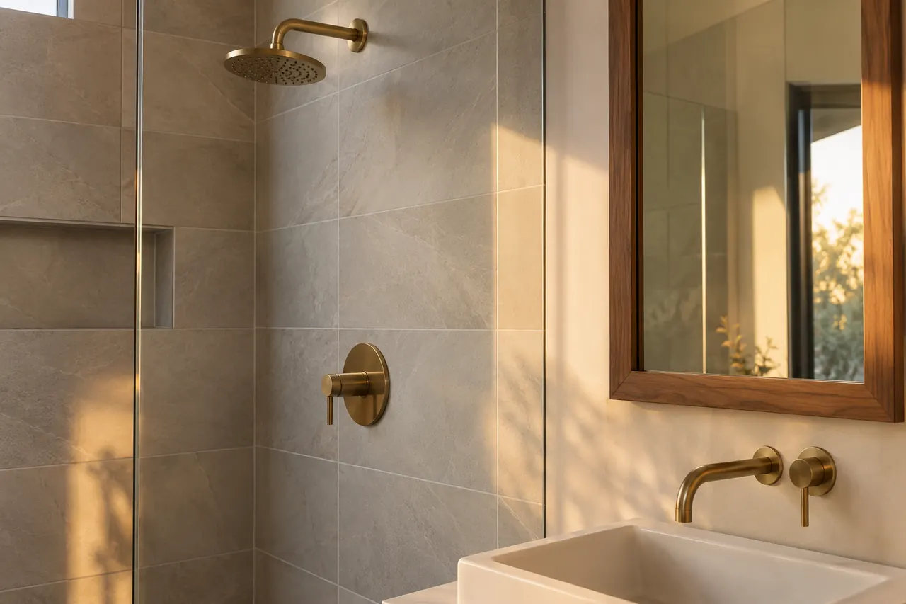 shower remodeling concept · Rowlett