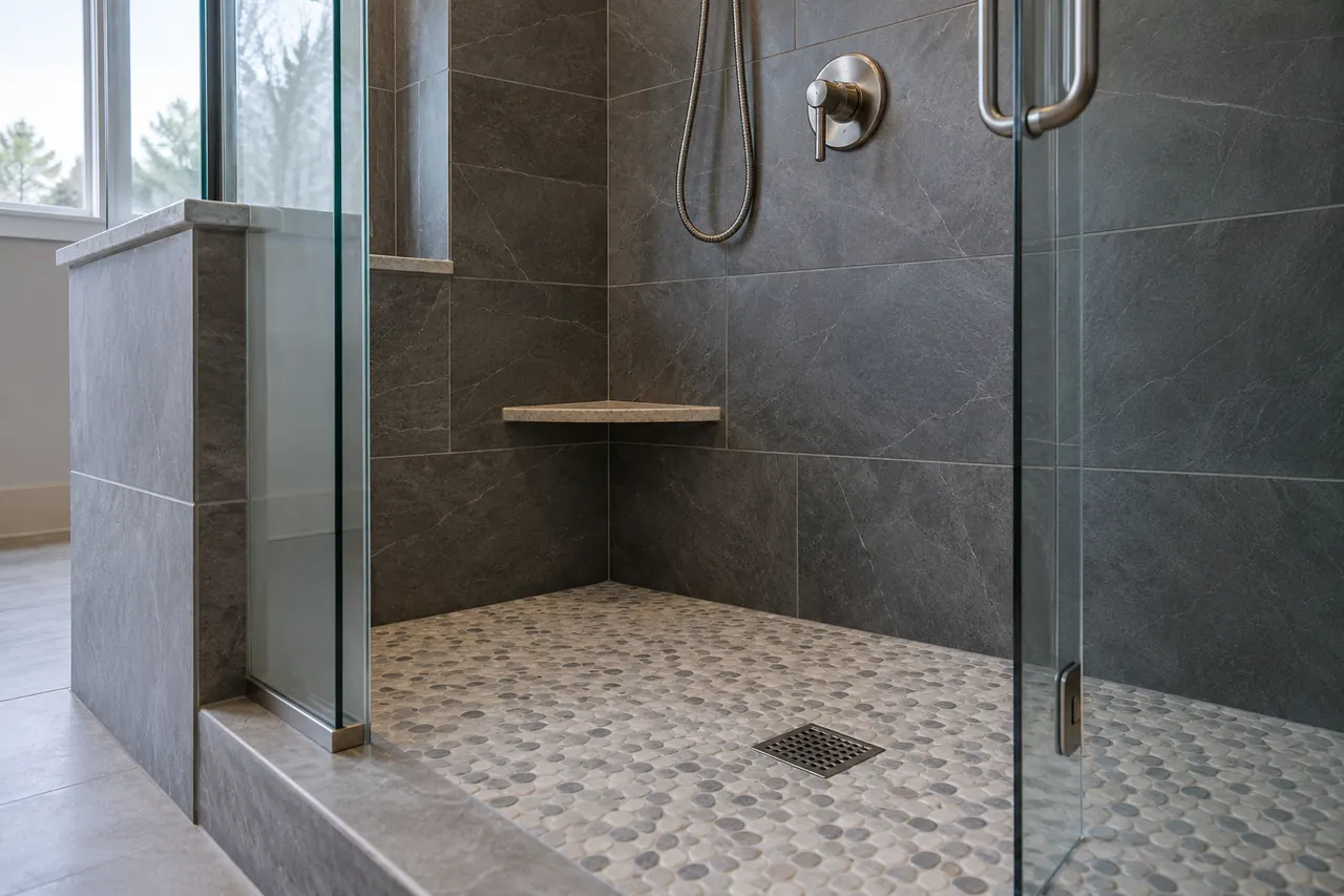 shower remodeling concept · Rowlett