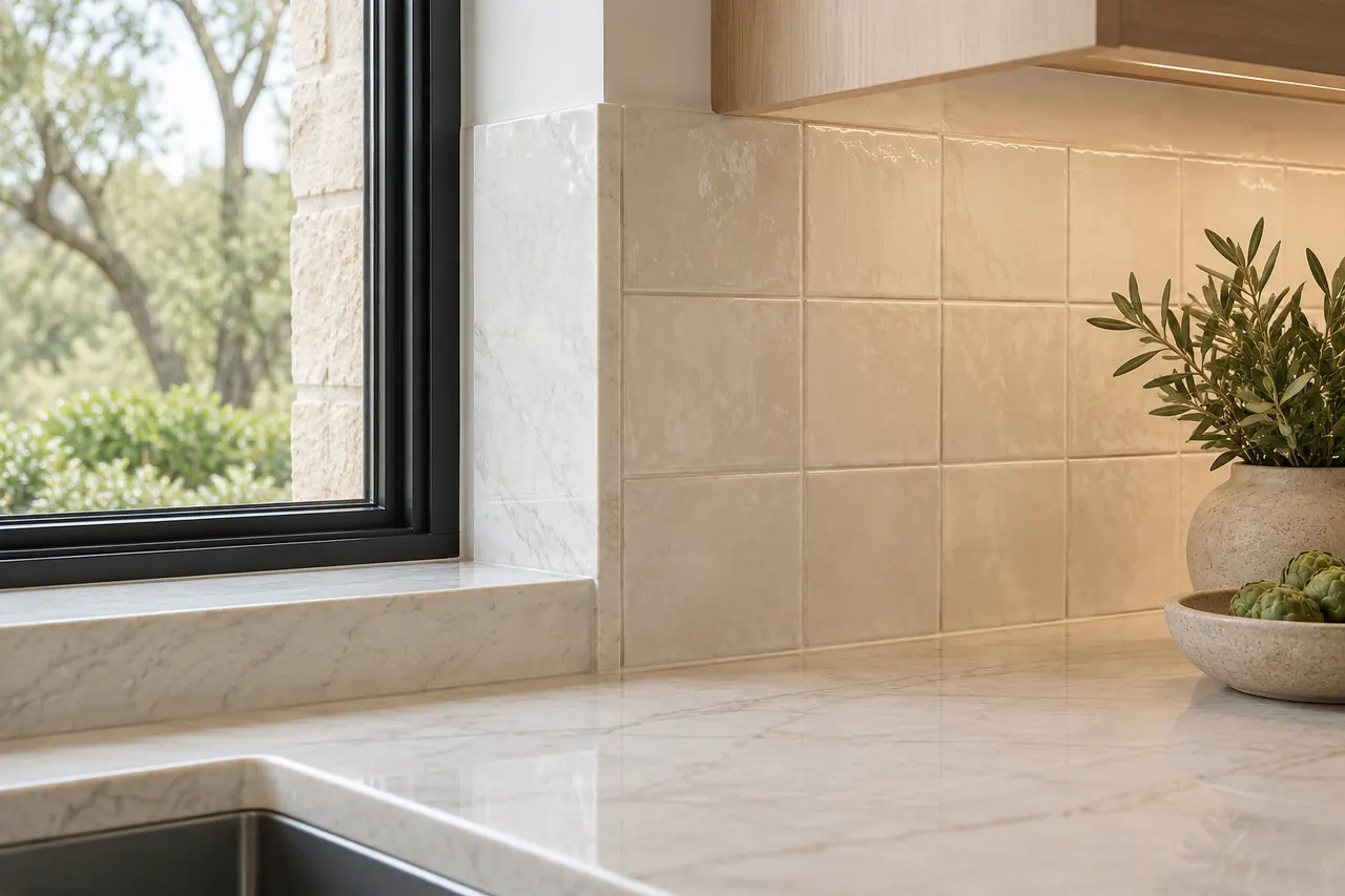 backsplash installation concept · Southlake