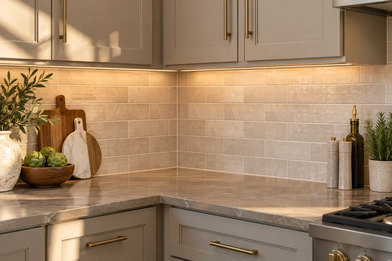 backsplash installation concept · Southlake
