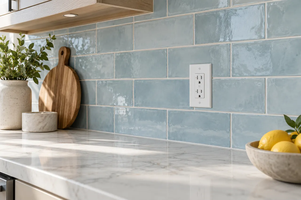 backsplash installation concept · Waxahachie