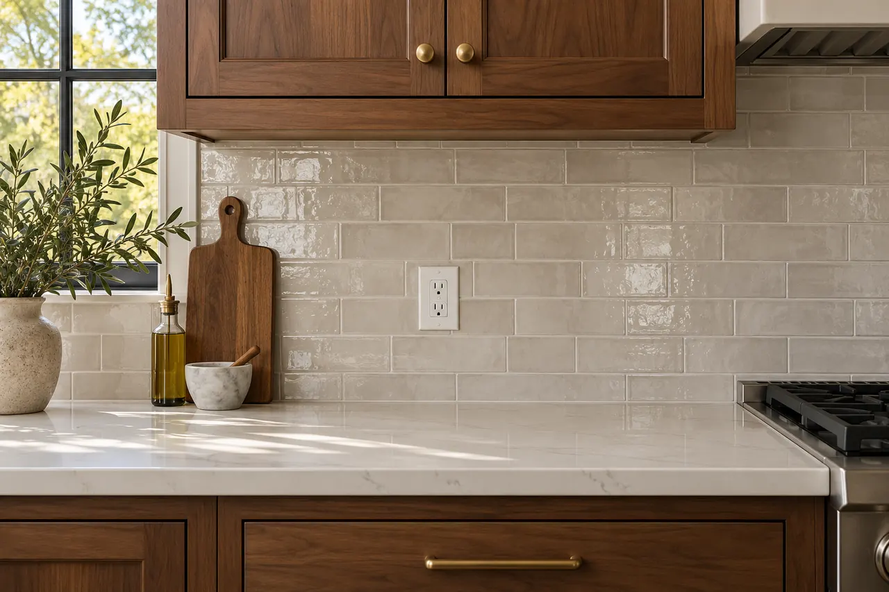 backsplash installation concept · Waxahachie