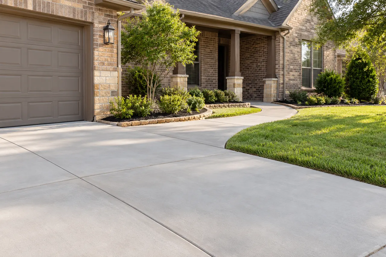 concrete driveways concept · Waxahachie