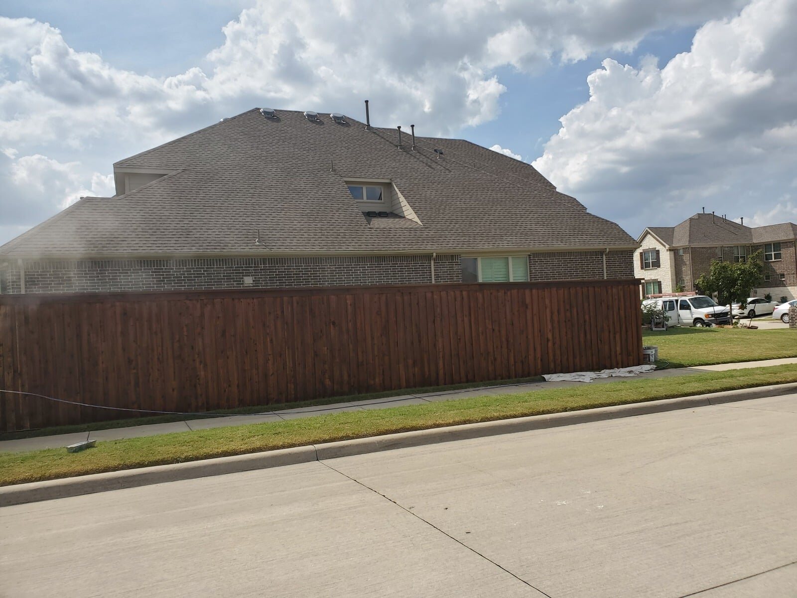 Wood privacy fence by Luna General Contractors
